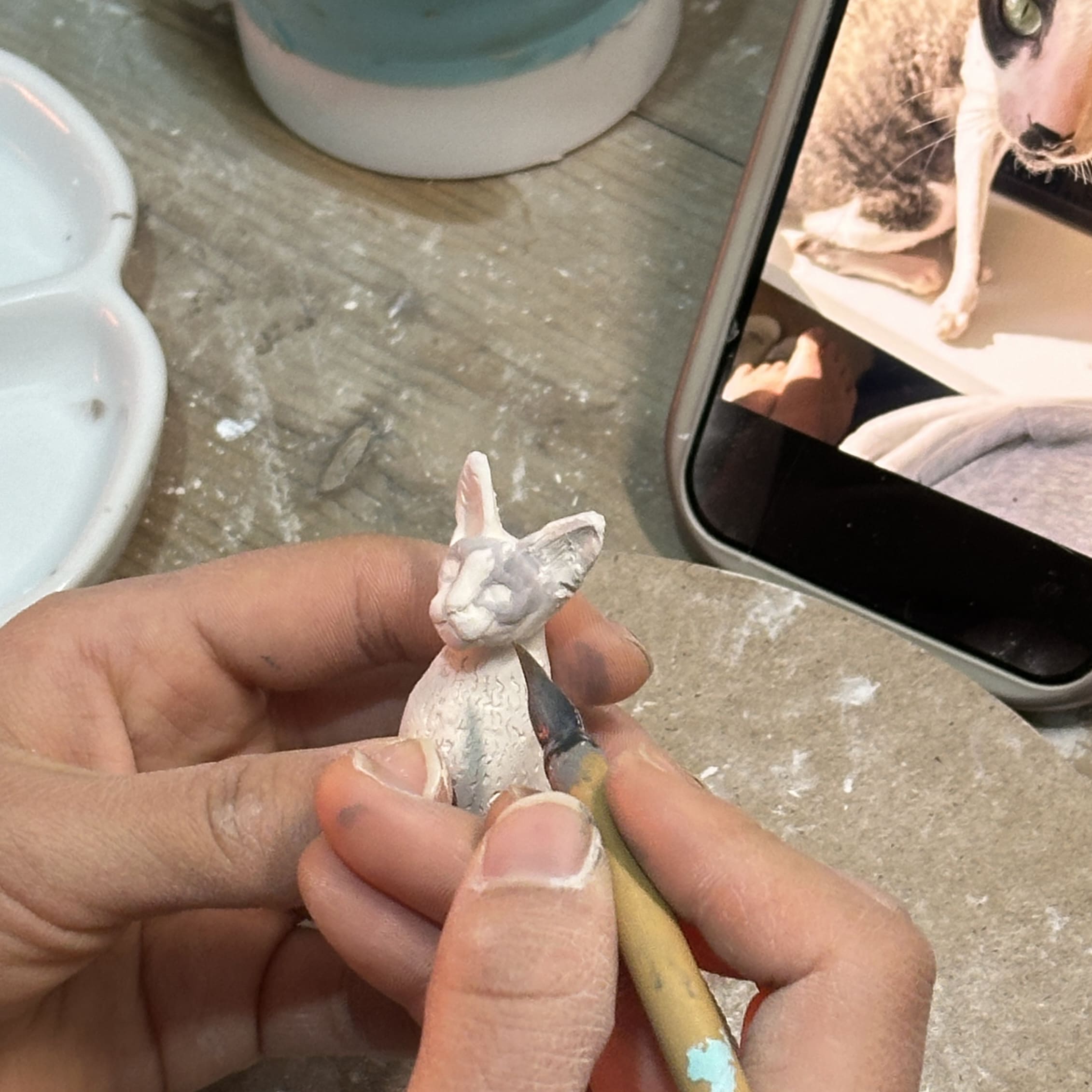 Pet Urn for Cat – Ceramic Cat Urn-RB02