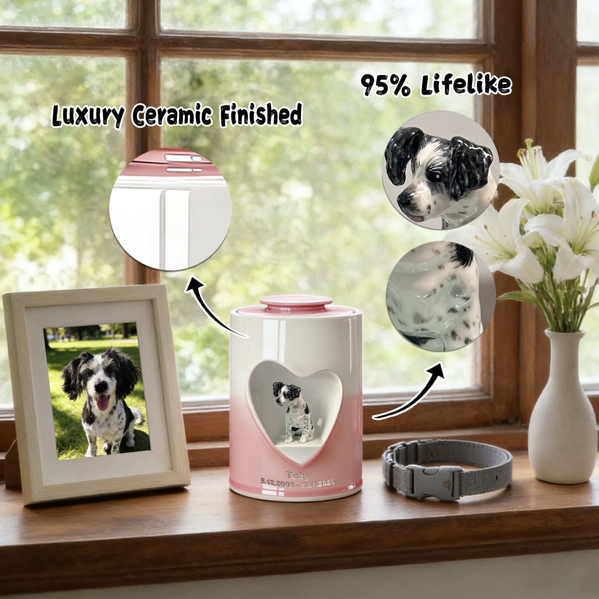 Custom Dog Urn for Ashes