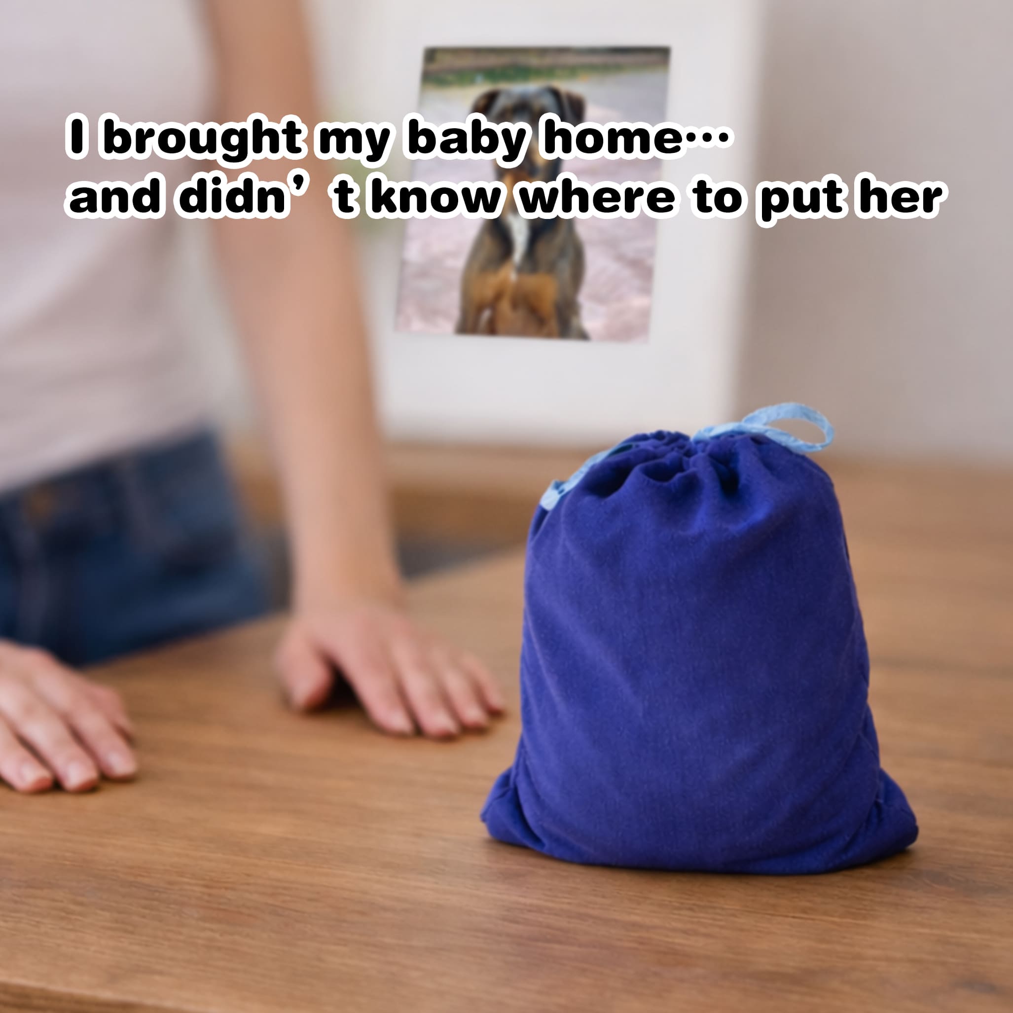 Ceramic Dog Urn Custom with Figurine & Text-R06