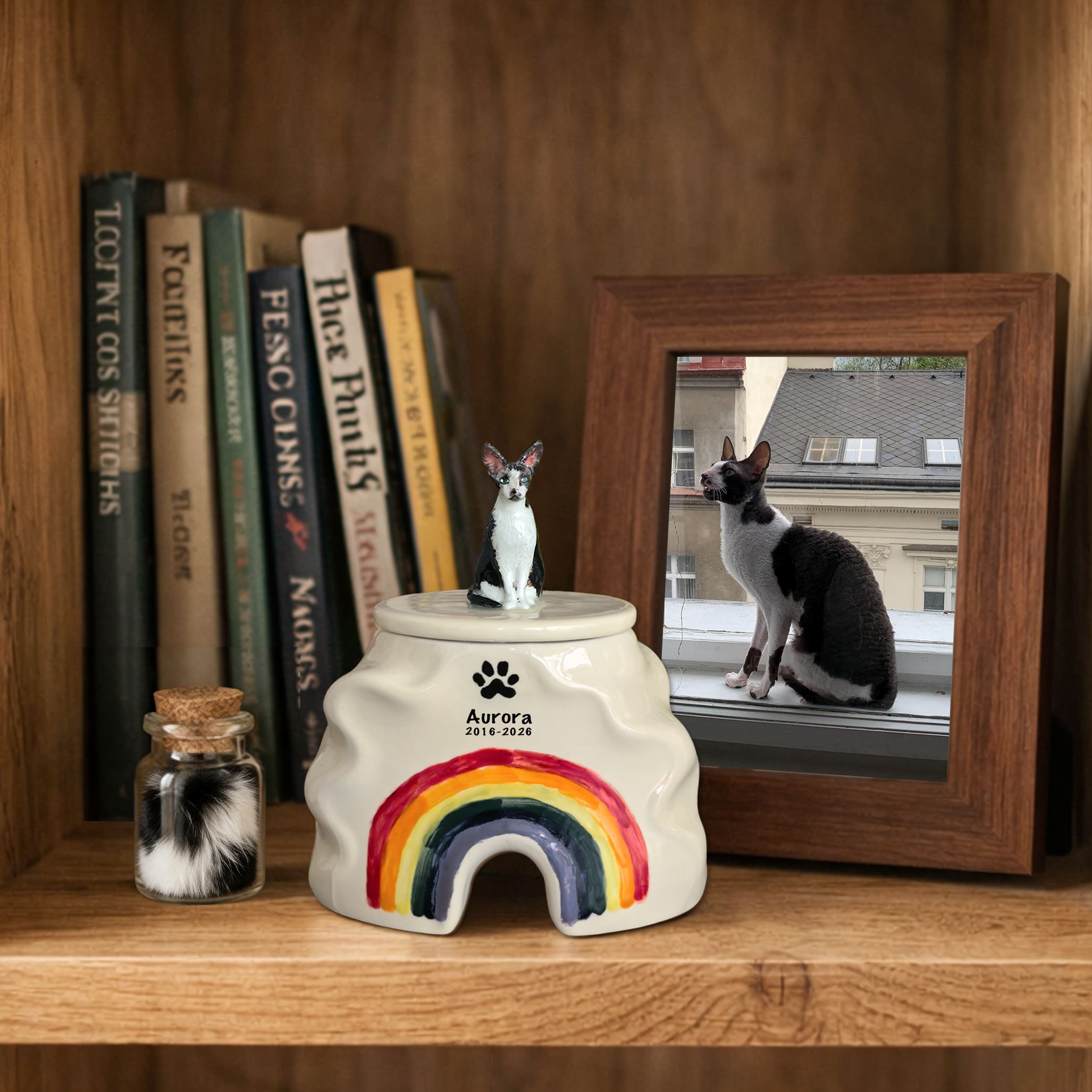 Pet Urn for Cat – Ceramic Cat Urn-RB02