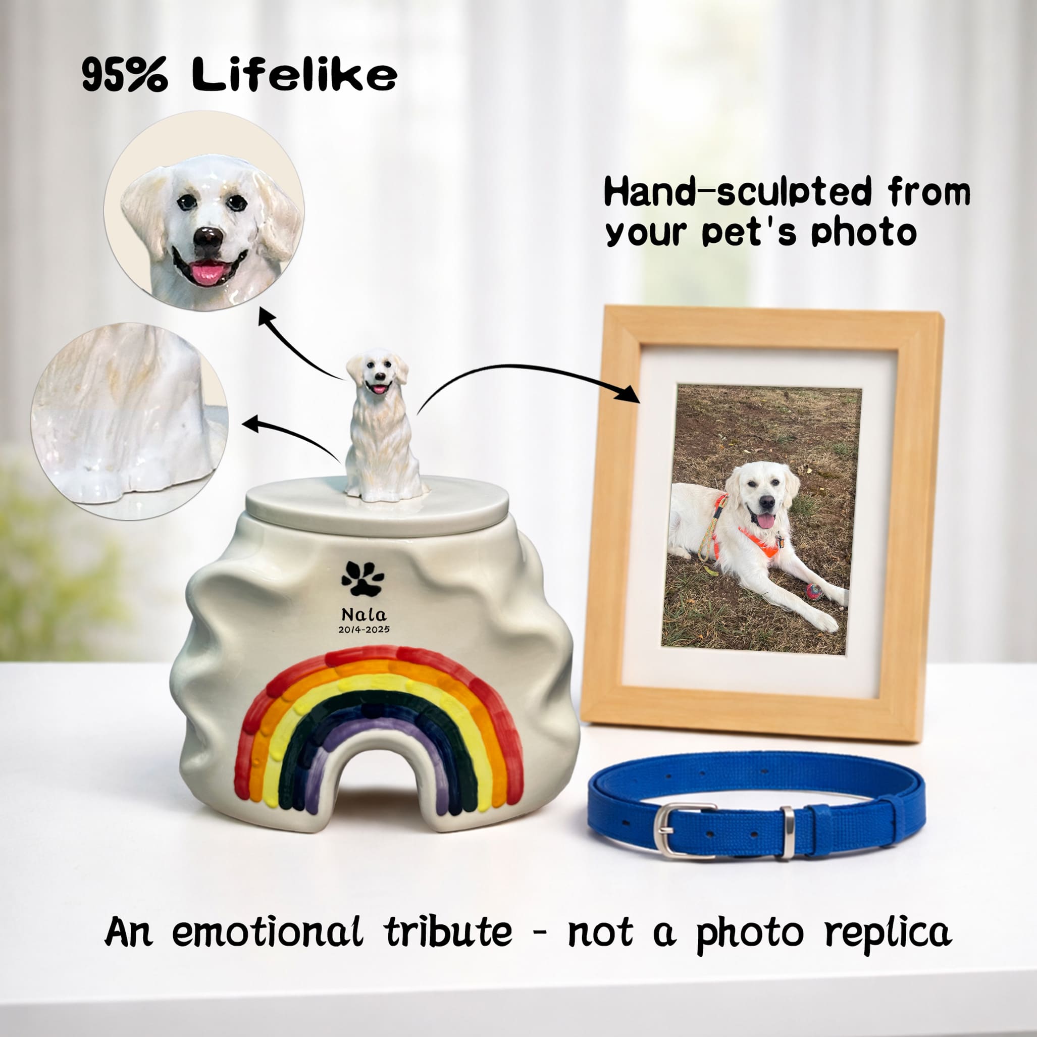 Custom Dog Urn for Ashes – Ceramic Dog Urn