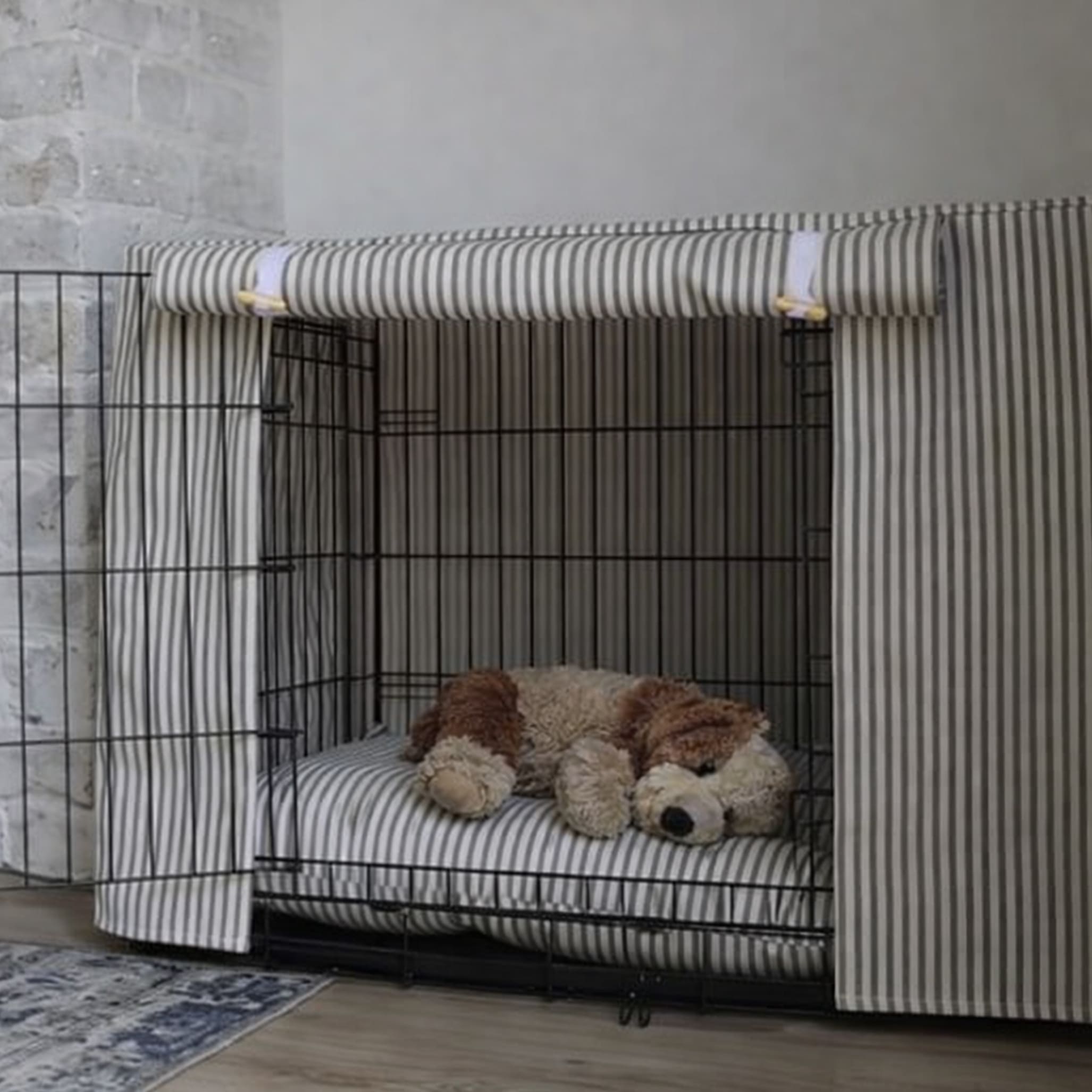 Ceramic Dog Urn Custom with Figurine & Text-R06