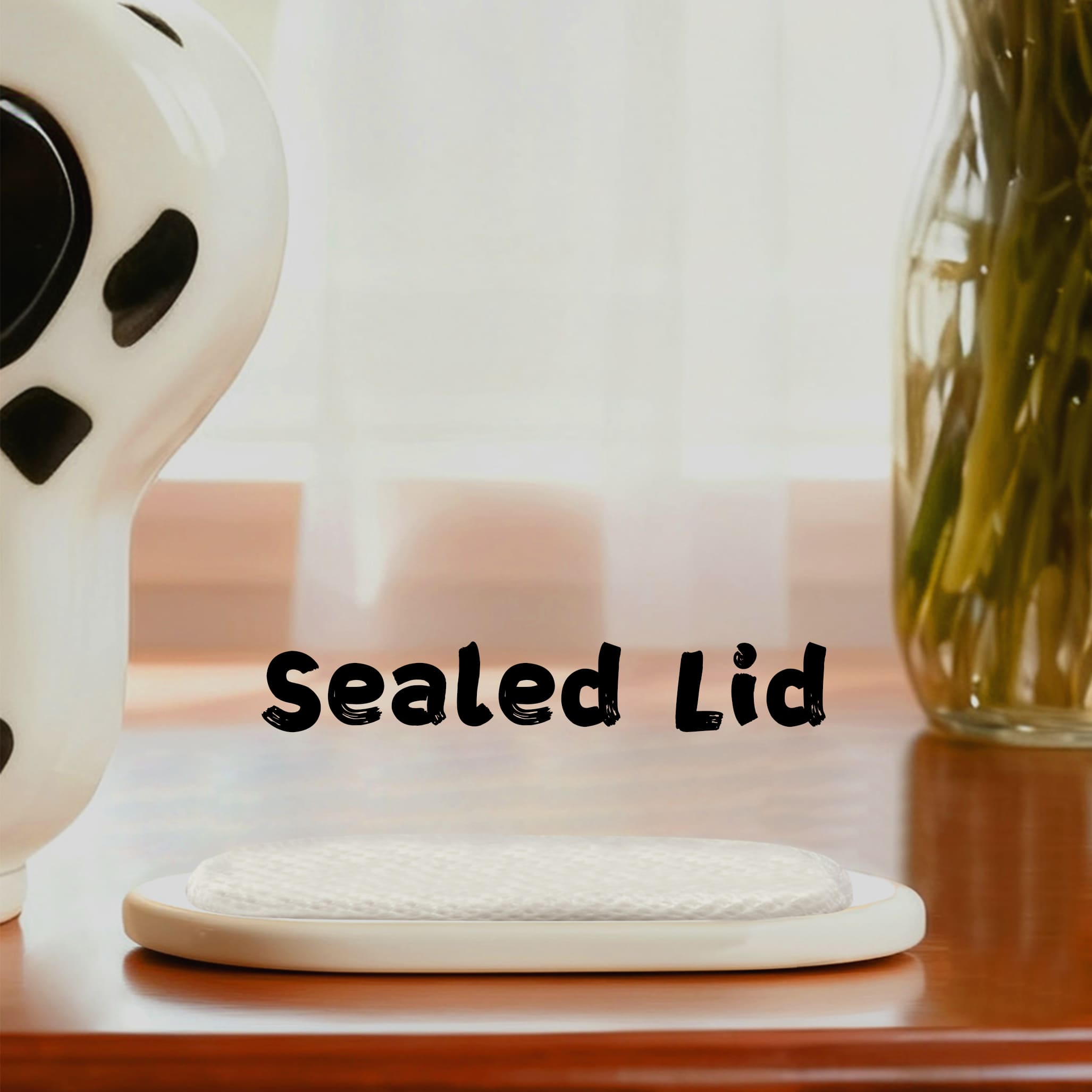 Ceramic Pet Urn-Minimal Dog Urn with Paw Print-PP04