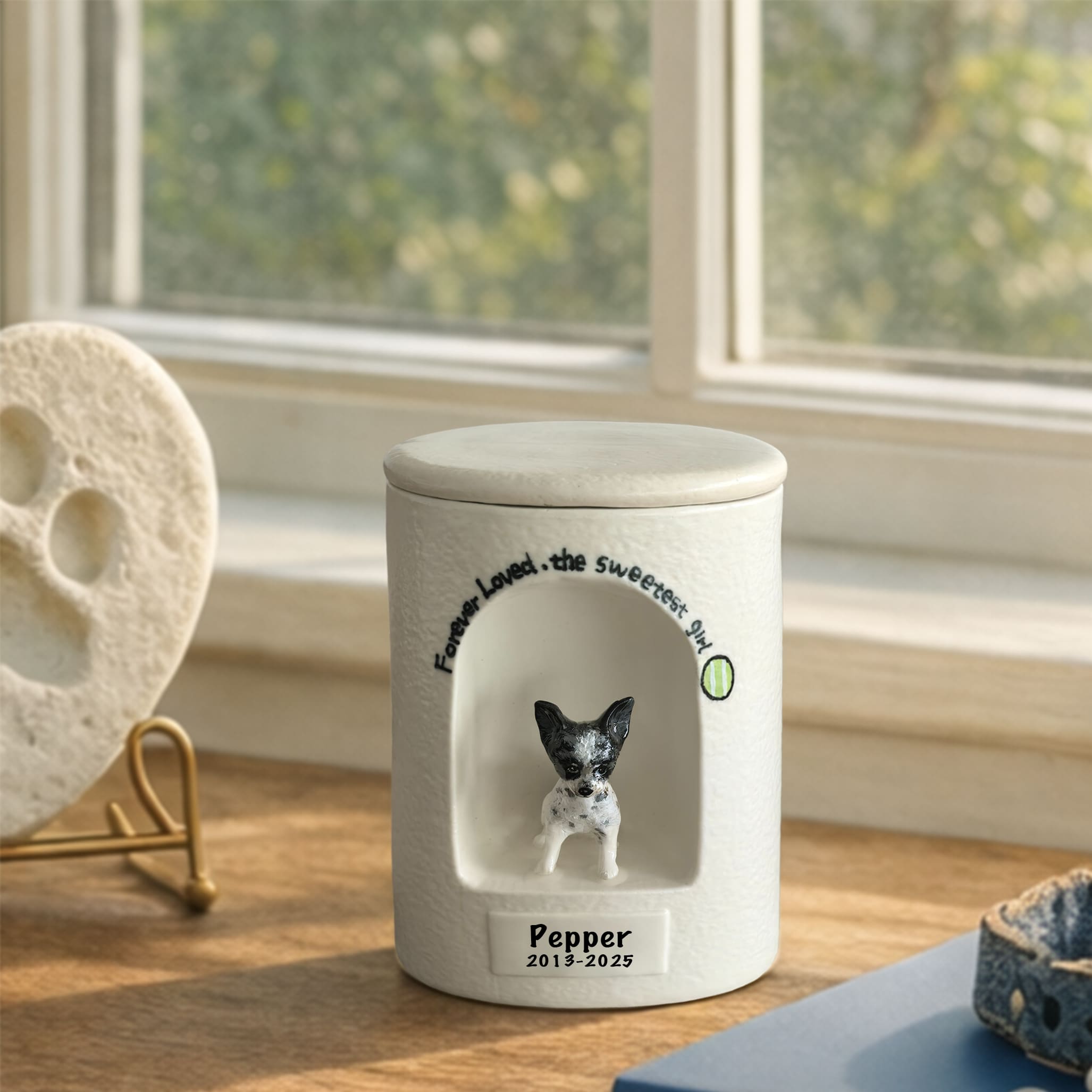 Custom Pet Urn Dog-Ceramic Dog Urn-R05