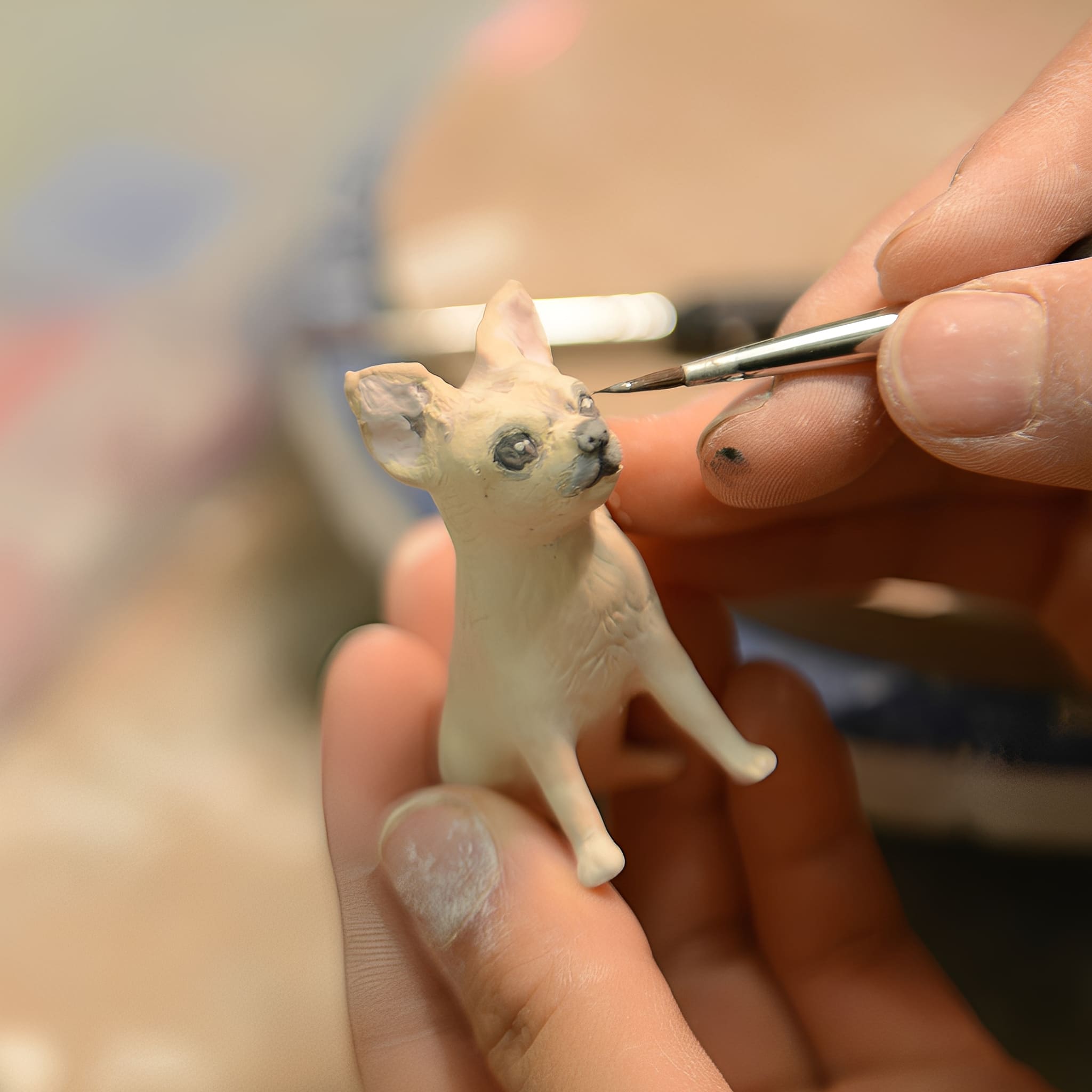 Dog Urn Large with Name & Date-W02