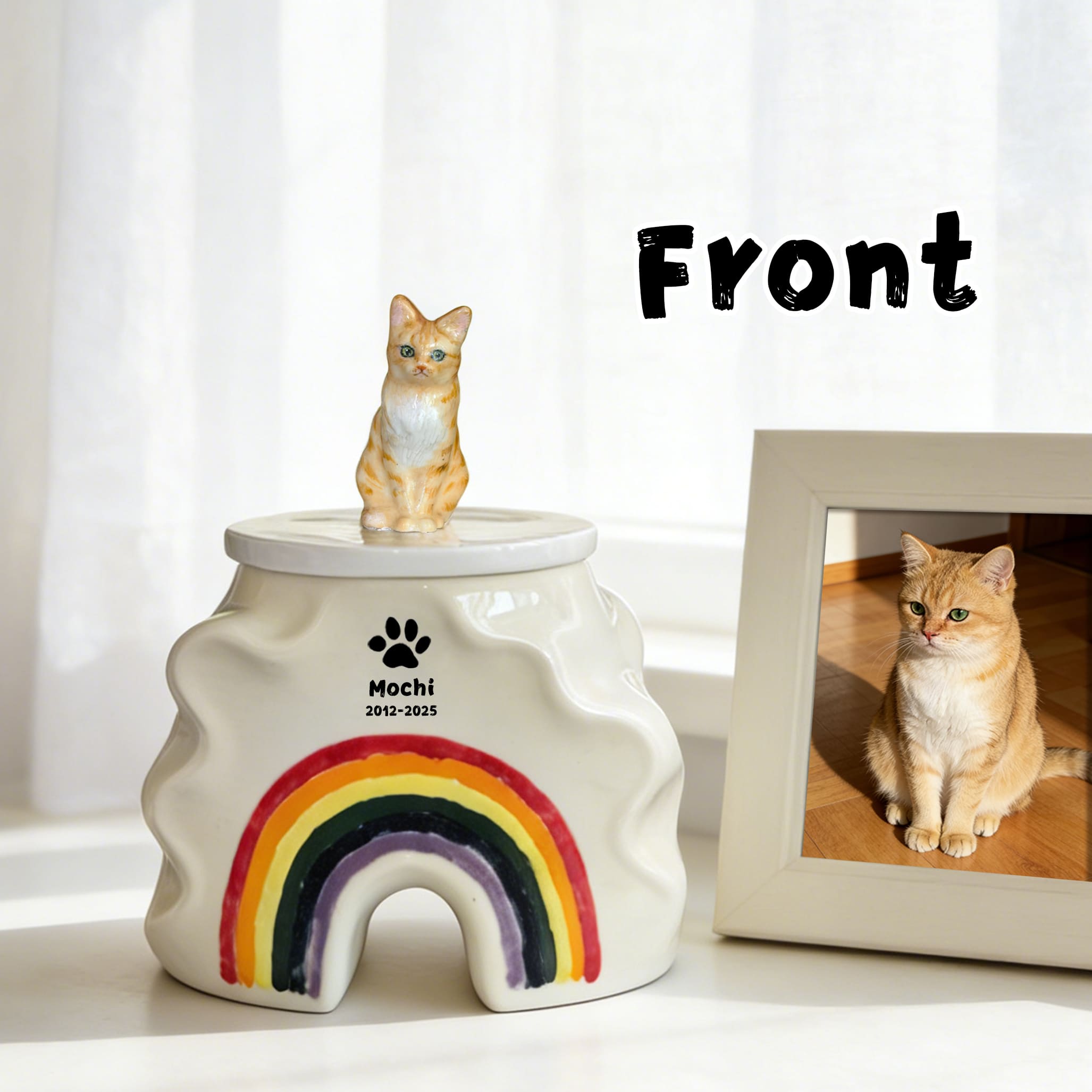 Pet Urn for Cat – Ceramic Cat Urn-RB02