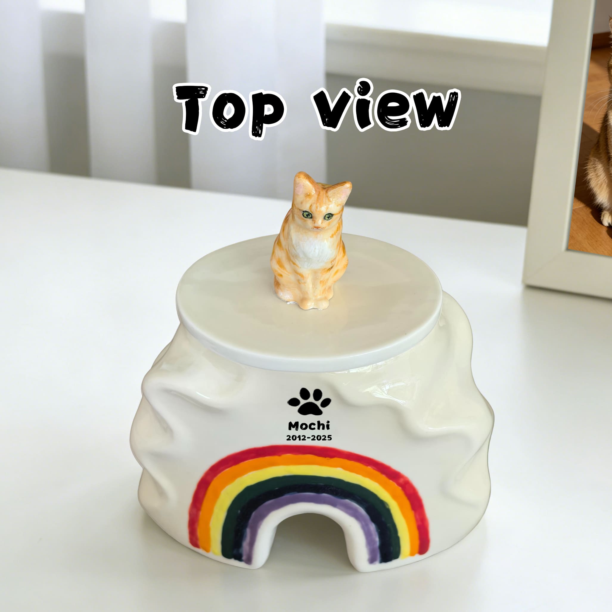 Pet Urn for Cat – Ceramic Cat Urn-RB02