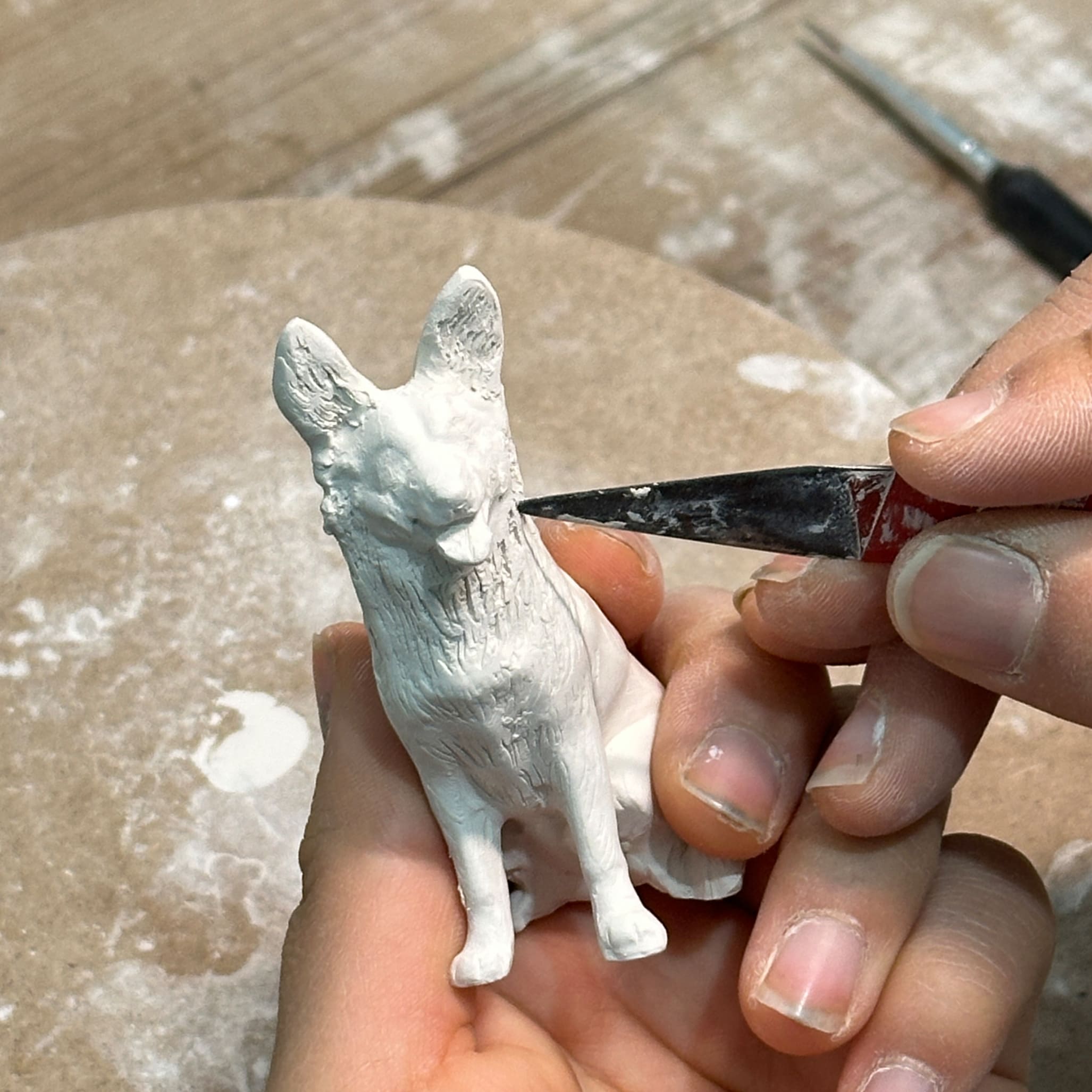 Video of the Making Process for a Ceramic Rainbow Urn for Pet Dogs