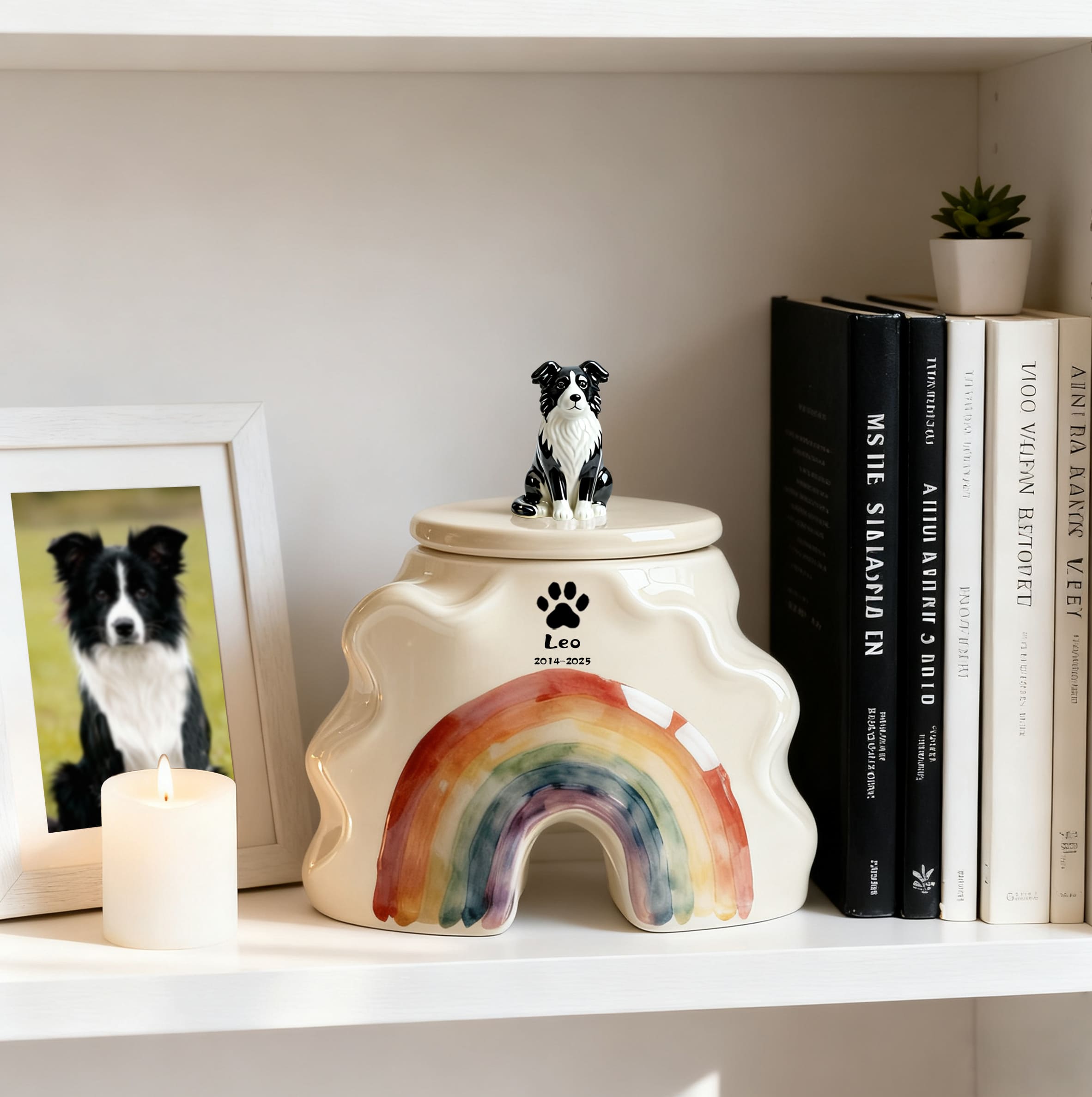 Rainbow Bridge Personalized Dog Urn-#RB01